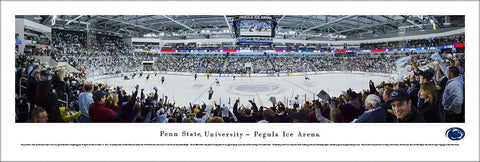 Penn State Nittany Lions Hockey Pegula Ice Arena Opener (2013) Panoramic Poster Print - Blakeway