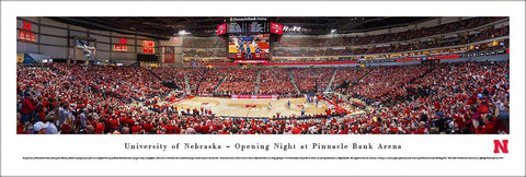 Nebraska Huskers Basketball Opening Night at Pinnacle (2013) Panoramic Poster Print - Blakeway