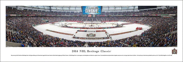 Vancouver Canucks 2014 Heritage Classic at BC Place Panoramic Poster Print - Blakeway