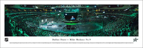 Dallas Stars American Airlines Center "Mike Modano Night" Panoramic Poster Print - Blakeway 2014