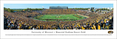 Missouri Tigers Football Faurot Field Gameday Panoramic Poster Print - Blakeway