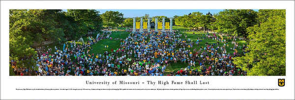 University of Missouri (Columbia) Tiger Walk Commemorative Panoramic Poster Print - Blakeway