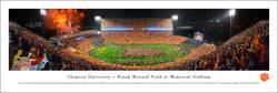 Clemson Tigers Football "Gather at the Paw" Memorial Stadium Panoramic Poster Print - Blakeway 2015