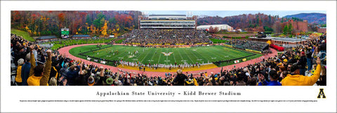 Appalachian State Football Kidd-Brewer Stadium Gameday Panoramic Poster - Blakeway 2015