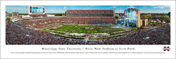 Mississippi State Bulldogs Football Davis Wade Stadium Gameday Panoramic Poster Print - Blakeway