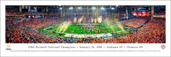 Alabama Crimson Tide 2015 NCAA Football National Champions Panoramic Poster Print - Blakeway