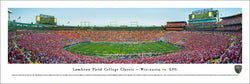 Wisconsin Badgers Football at Lambeau Field Panoramic Poster Print - Blakeway 2016