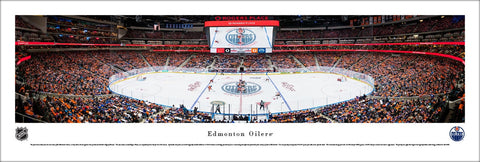Edmonton Oilers Opening Game at Rogers Place Panoramic Poster Print - Blakeway Worldwide