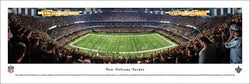 New Orleans Saints Superdome NFL Game Night Panoramic Poster Print - Blakeway 2016