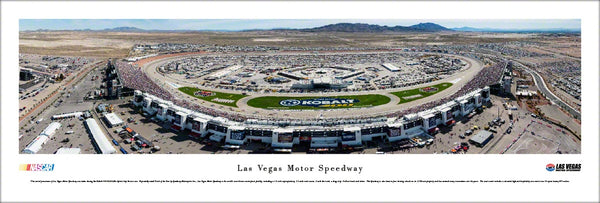 Las Vegas Motor Speedway NASCAR Aerial Panoramic Poster Print - Blakeway Worldwide