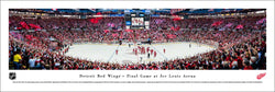 Detroit Red Wings Final Game at Joe Louis Arena Panoramic Poster Print - Blakeway