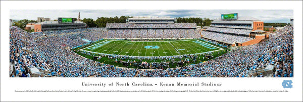 North Carolina Tar Heels Football Kenan Stadium Gameday Panoramic Poster Print - Blakeway