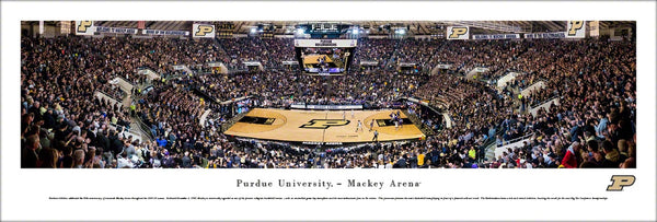 Purdue Boilermakers Basketball Mackey Arena Panoramic Poster Print - Blakeway 2017