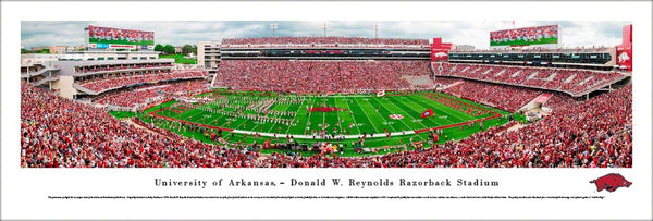 Arkansas Razorbacks Football "Out of the Pen" Gameday Panoramic Poster Print - Blakeway Worldwide