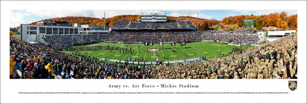 Army Black Knights vs. Air Force Falcons Football at Michie Stadium Panoramic Poster Print - Blakeway Worldwide