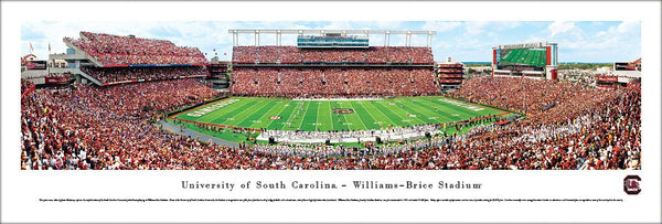 South Carolina Gamecocks Football Williams-Brice Stadium Gameday Panoramic Poster - Blakeway