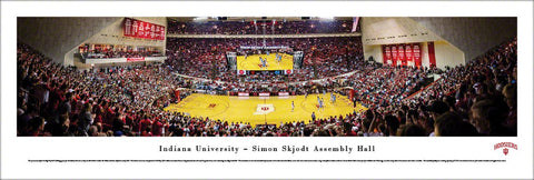 Indiana Hoosiers Simon Skjodt Assembly Hall Game Night Panoramic Poster Print (2016) - Blakeway