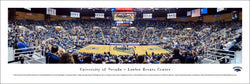 Nevada Wolfpack Basketball Lawlor Events Center Game Night Panoramic Poster Print - Blakeway Worldwide