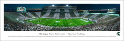 Michigan State Spartans Football "Stripe Night" Panoramic Poster Print - Blakeway 2015