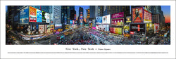 New York Times Square "Bright Lights of Broadway" Panoramic Poster Print - Blakeway