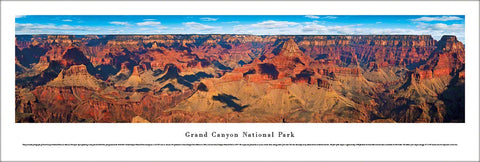 Grand Canyon National Park South Rim View Panoramic Poster Print - Blakeway Worldwide
