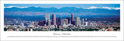Denver, Colorado Skyline Panoramic Poster Print - Blakeway Worldwide