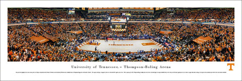 Tennessee Volunteers Basketball Thompson-Boling Arena Gameday Panoramic Poster Print - Blakeway Worldwide
