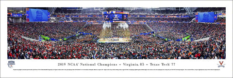 Virginia Cavaliers 2019 NCAA Basketball Champions Panoramic Poster Print - Blakeway Worldwide