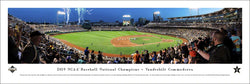 Vanderbilt Commodores Baseball "Celebration Omaha" 2019 College World Series Panoramic Poster Print - Blakeway Worldwide