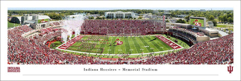 Indiana Hoosiers Football Memorial Stadium Gameday Panoramic Poster Print - Blakeway 2019