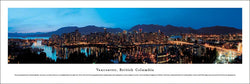 Vancouver, British Columbia Skyline at Dusk Panoramic Poster - Blakeway Worldwide