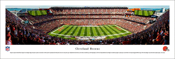 Cleveland Browns FirstEnergy Stadium NFL Gameday Panoramic Poster Print - Blakeway