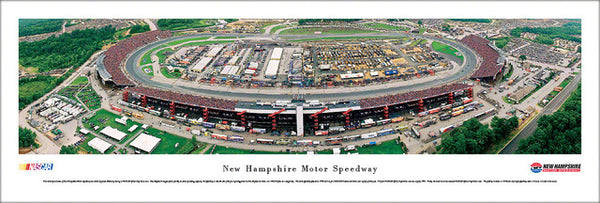 New Hampshire International Speedway NASCAR Race Day Panoramic Poster Print - Blakeway