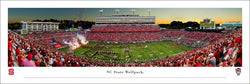 NC State Wolfpack Football "Enter the Arena" Carter-Finley Game Night Panoramic Poster - Blakeway