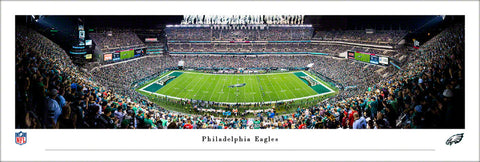 Philadelphia Eagles Lincoln Financial Field Game Night Panoramic Poster Print - Blakeway 2021