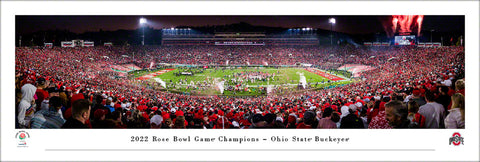 Georgia Bulldogs 2021 NCAA Football National Champions Panoramic Poster Print - Blakeway Worldwide