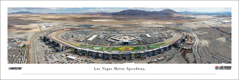 Las Vegas Motor Speedway NASCAR Aerial Panoramic Poster Print - Blakeway Worldwide 2022