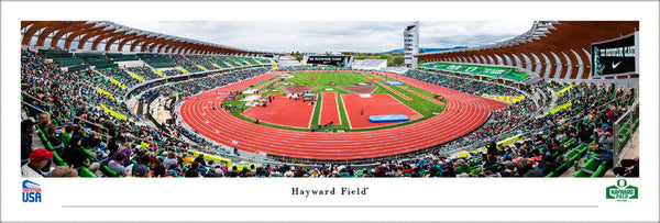 University of Oregon Hayward Field Track & Field Stadium Prefontaine Classic Panoramic Poster Print