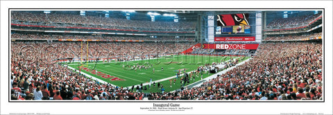 Arizona Cardinals Inaugural Game at University of Phoenix Stadium Panoramic Poster Print - Everlasting