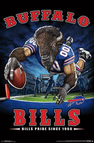 Buffalo Bills "Bills Pride Since 1960" NFL Team Theme Poster - Trends International