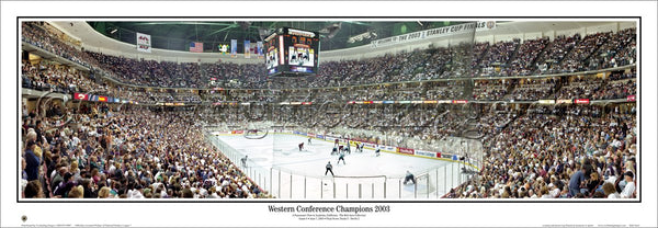 Anaheim Ducks 2003 Stanley Cup Finals Game Night Panoramic Poster Print - Everlasting Images