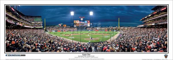 San Francisco Giants 2010 World Series Game One Panoramic Poster Print - Everlasting Images