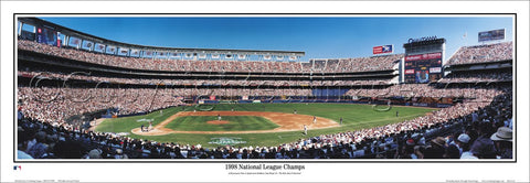 San Diego Padres Qualcomm Stadium "1998 National League Champions" Panoramic Poster - Everlasting