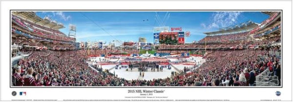 NHL Winter Classic 2015 at Nationals Park (Washington Capitals vs. Blackhawks) Panoramic Poster Print - Everlasting Images