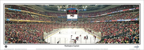 Washington Capitals Capital One Arena Game Night Panoramic Poster Print - Everlasting Images