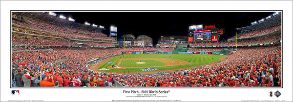 Washington Nationals "World Series Action" Nationals Park Panoramic Poster Print - Everlasting (DC-436)