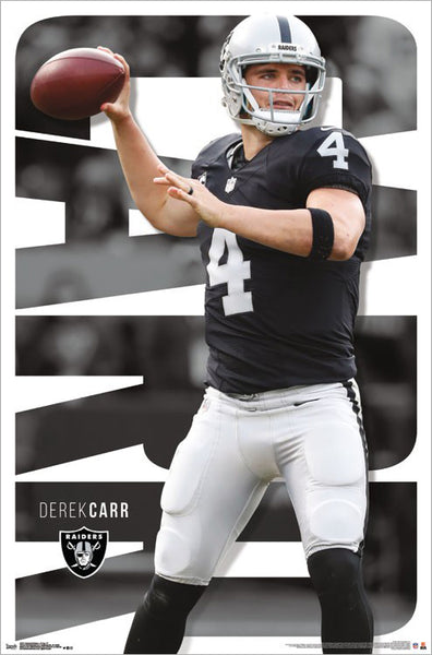Derek Carr "Gunslinger" Las Vegas Raiders NFL Quarterback Action Poster - Trends International