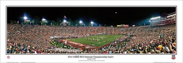 Florida State Seminoles BCS National Championship Game 2014 Panoramic Poster Print - Everlasting Images