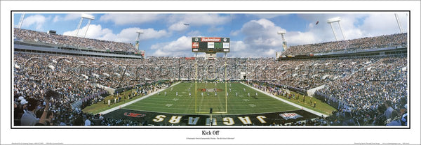 Jacksonville Jaguars "Kick Off" Alltell Stadium Playoff Gameday Panoramic Poster - Everlasting