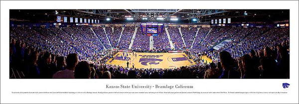 Kansas State Wildcats Basketball "Rivalry" Panoramic Poster Print - Blakeway Worldwide